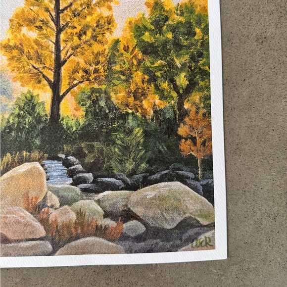 Golden Hour Forest Fine Art Print 8x10” Autumn Hike - Picture 3 of 3